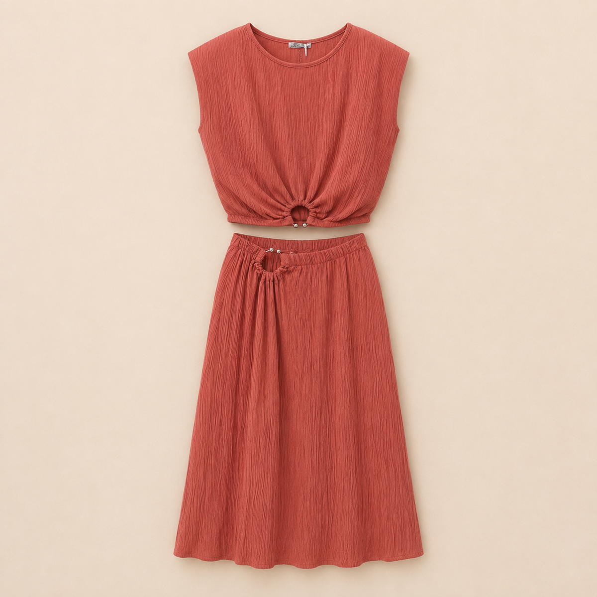 Boho Casual Set met Lange Rok