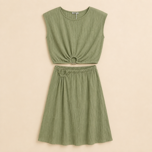 Boho Casual Set met Lange Rok