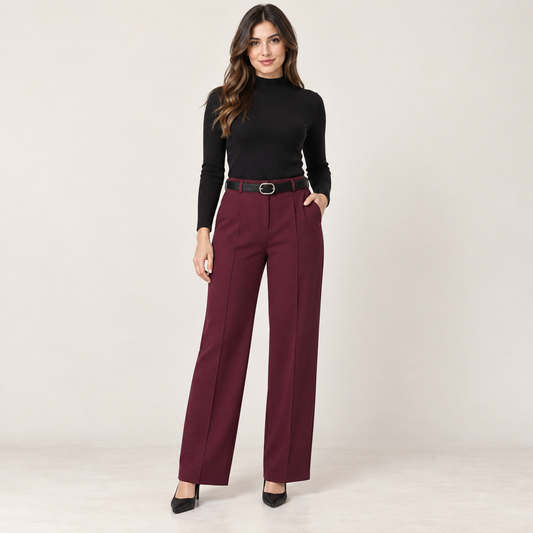 Bordeaux Belt Trousers