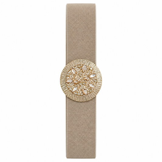 Golden Pearl Statement Belt