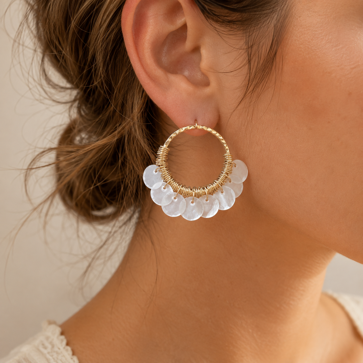 Ibiza Shell Hoops
