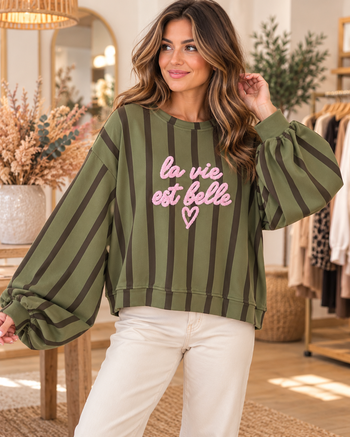 La Vie Est Belle Oversized Sweater