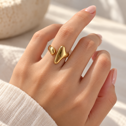 Sculptural Gold Ring