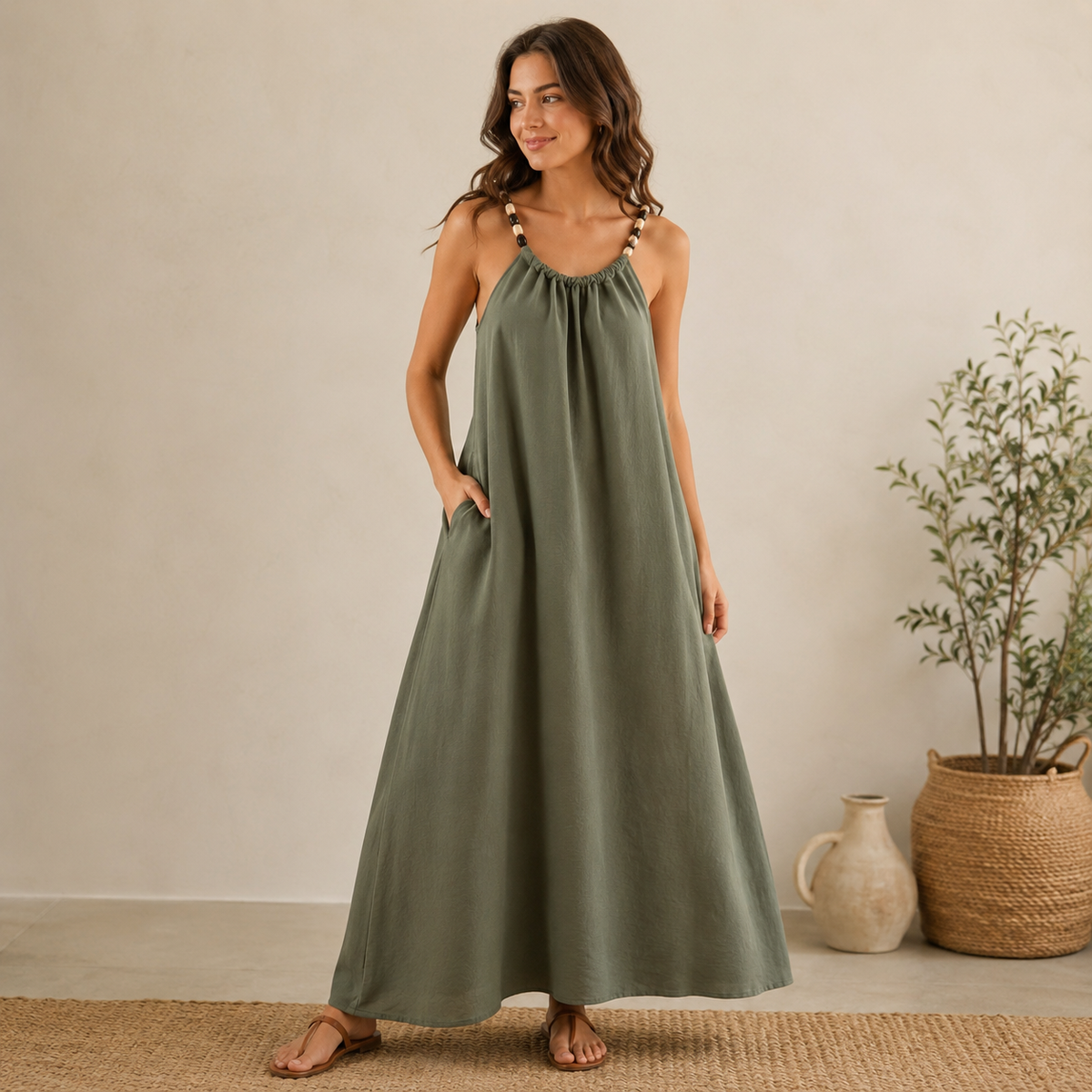 Soleya Beaded Flow Dress