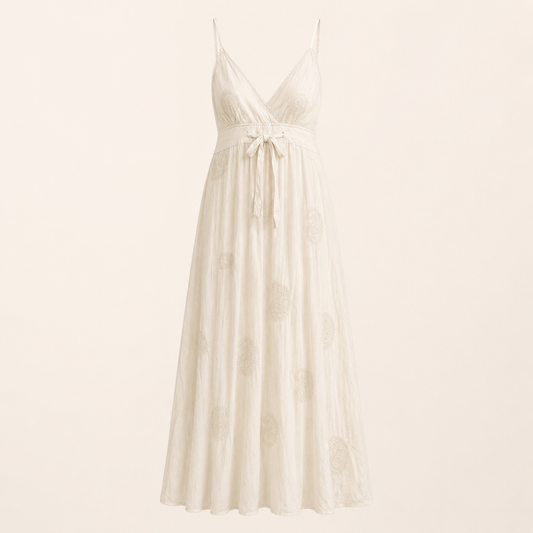 Soleya Ivory Boho Maxi Dress