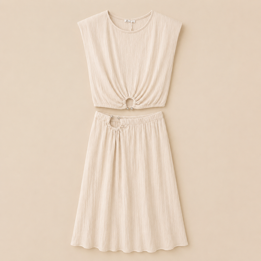 Boho Casual Set met Lange Rok