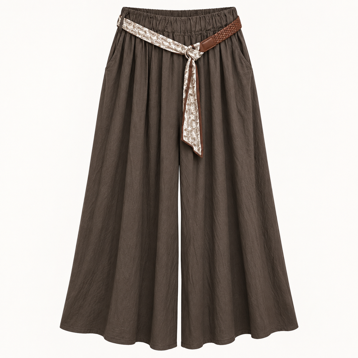 Boho Palazzo Broek met Sjaalriem
