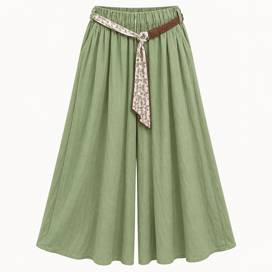 Boho Palazzo Broek met Sjaalriem