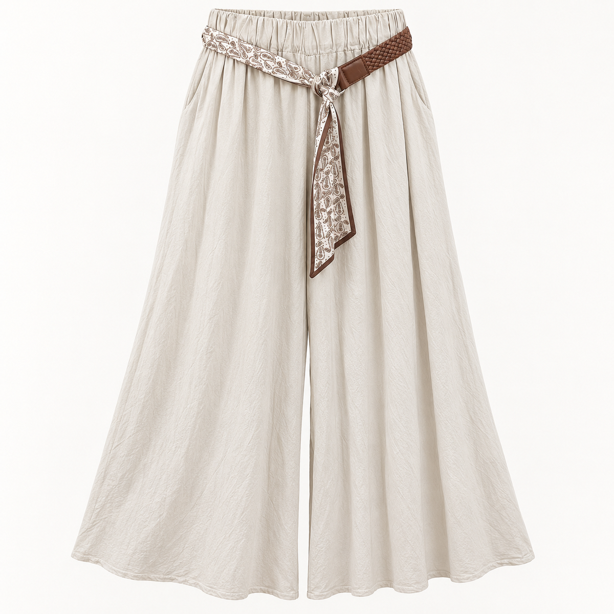 Boho Palazzo Broek met Sjaalriem