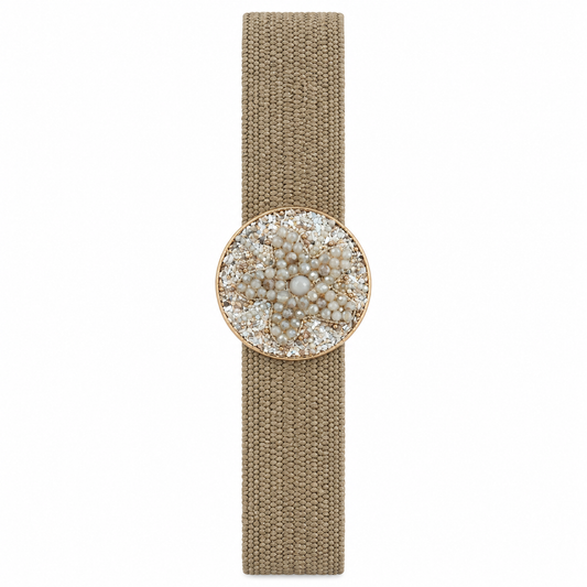 Boho Pearl Buckle Belt