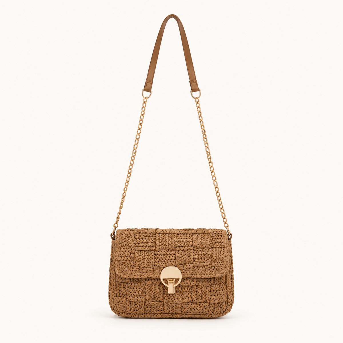 Boho Raffia Schoudertas