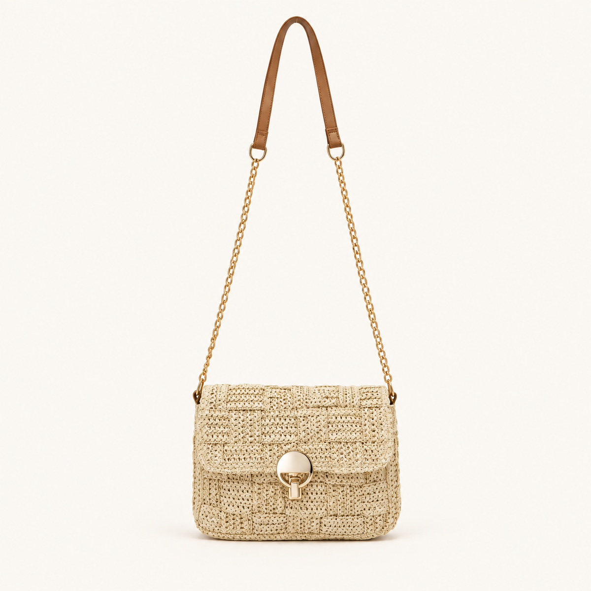 Boho Raffia Schoudertas