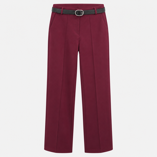 Bordeaux Belt Trousers