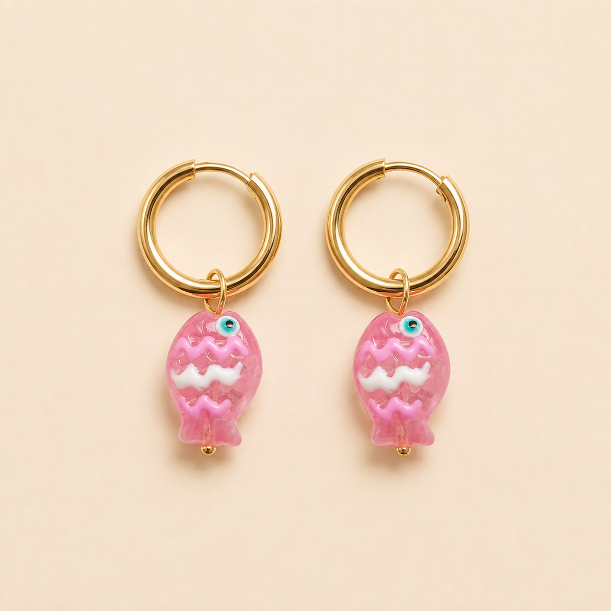 Candy Fish Hoops – Pink