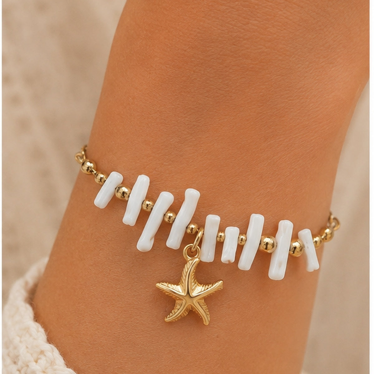 Coral Starfish Bracelet