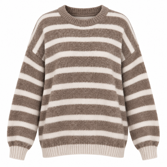 Curvy Soft Stripe Sweater