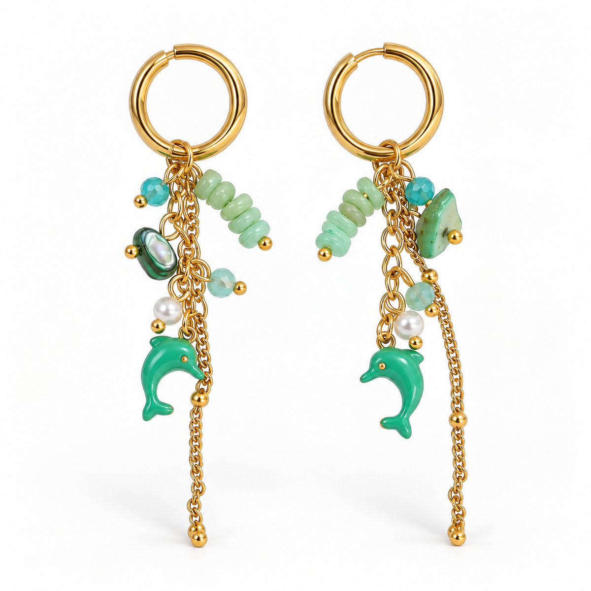 Dolphin Charm Earrings