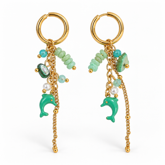 Dolphin Charm Earrings