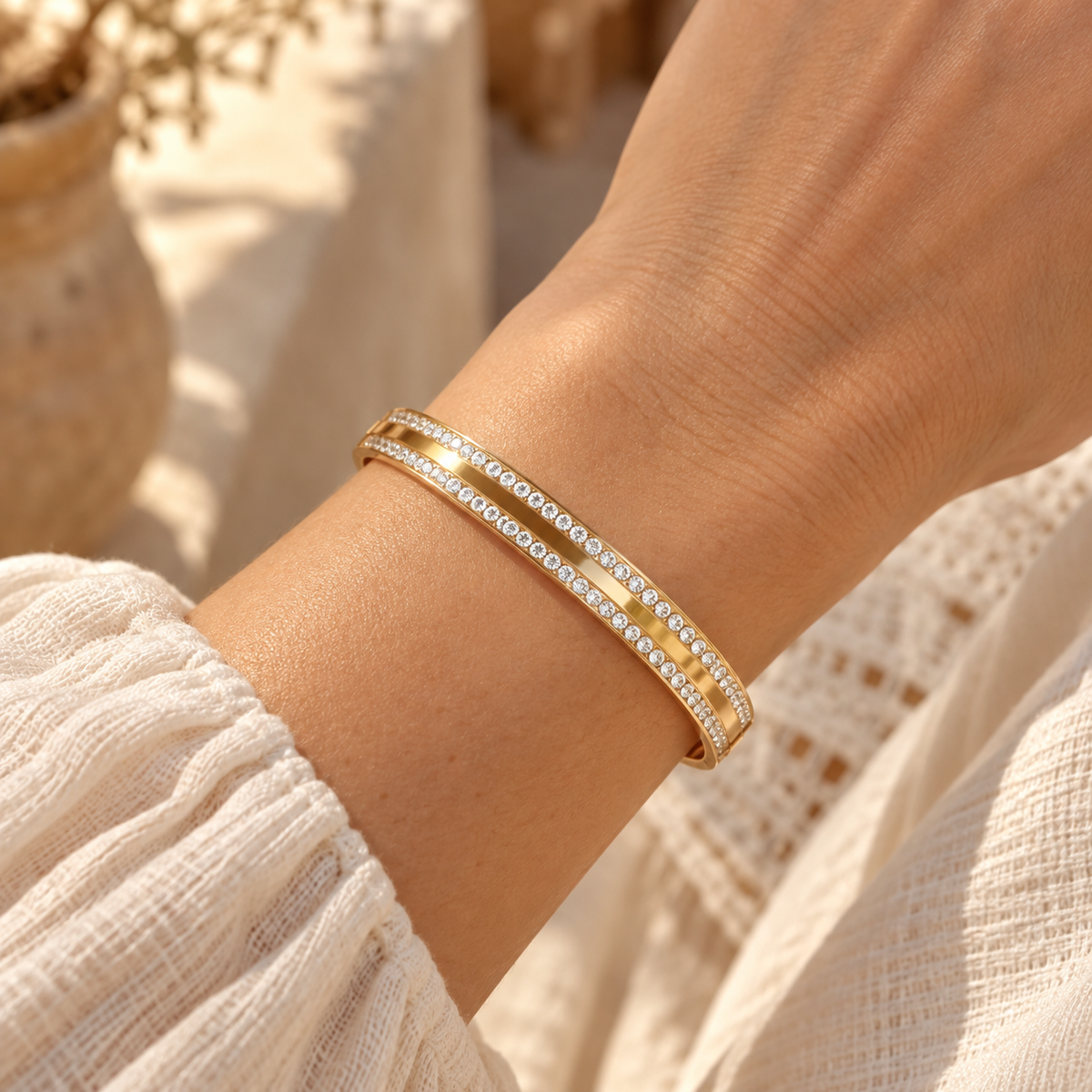 Double Sparkle Bangle