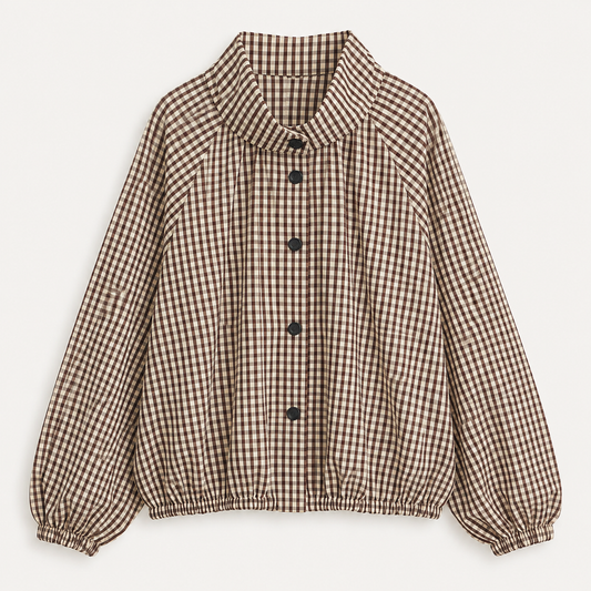 Gingham Balloon Jacket