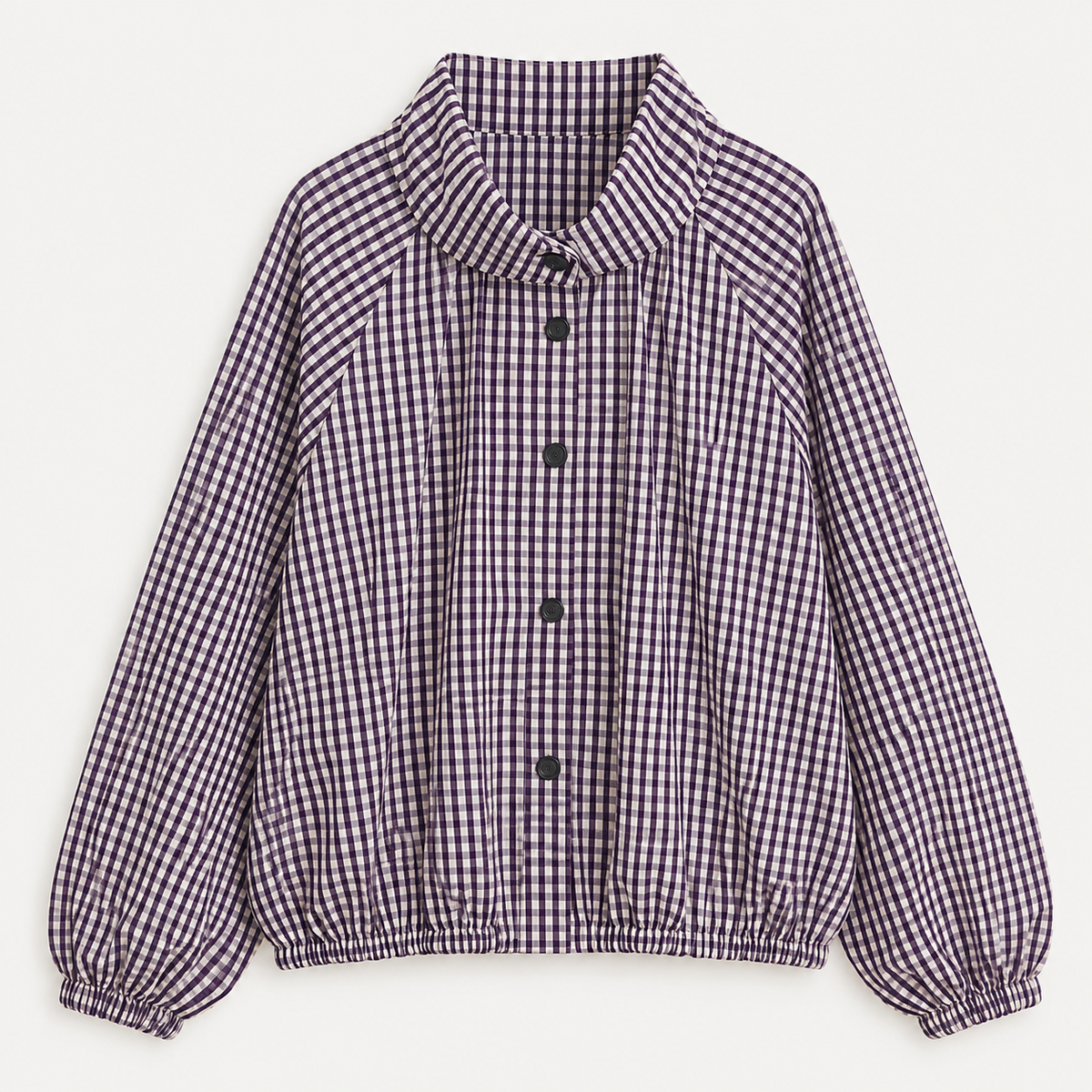 Gingham Balloon Jacket