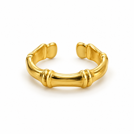 Golden Bamboo Ring