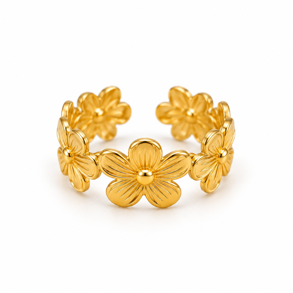 Golden Daisy Ring