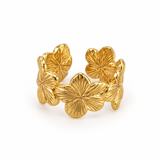 Golden Flower Ring