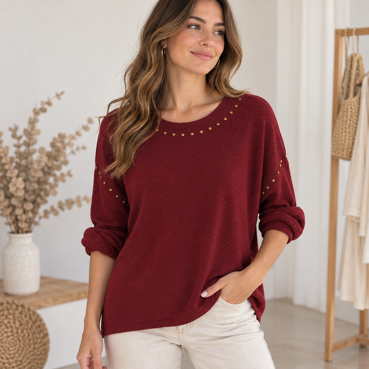Golden Stud Knit