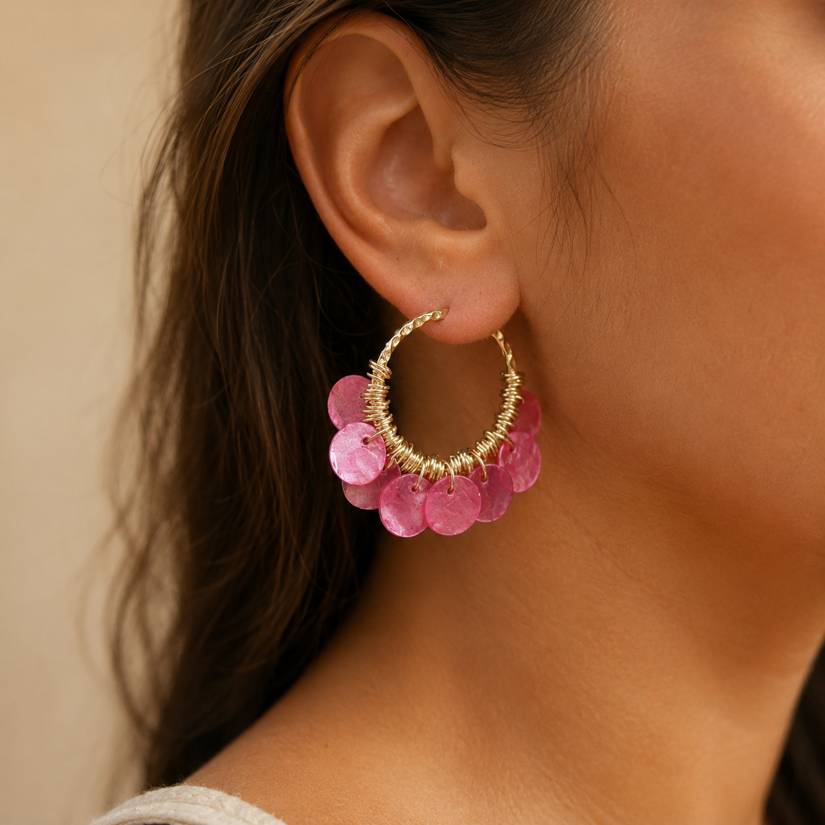 Ibiza Shell Hoops