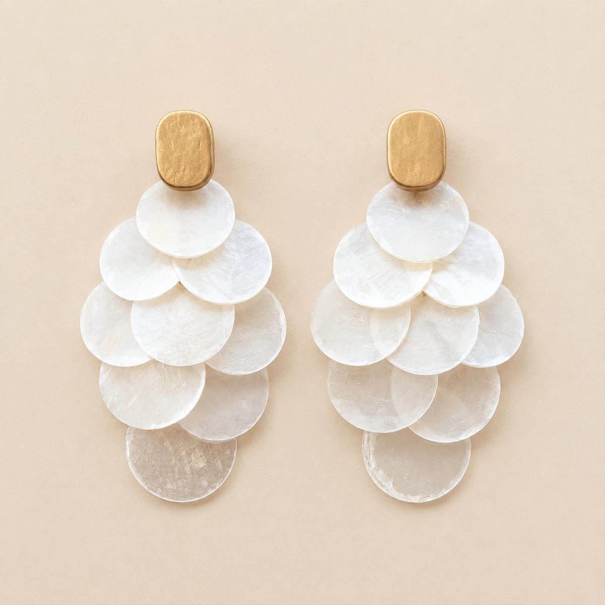 Ibiza Shell Statement Earrings