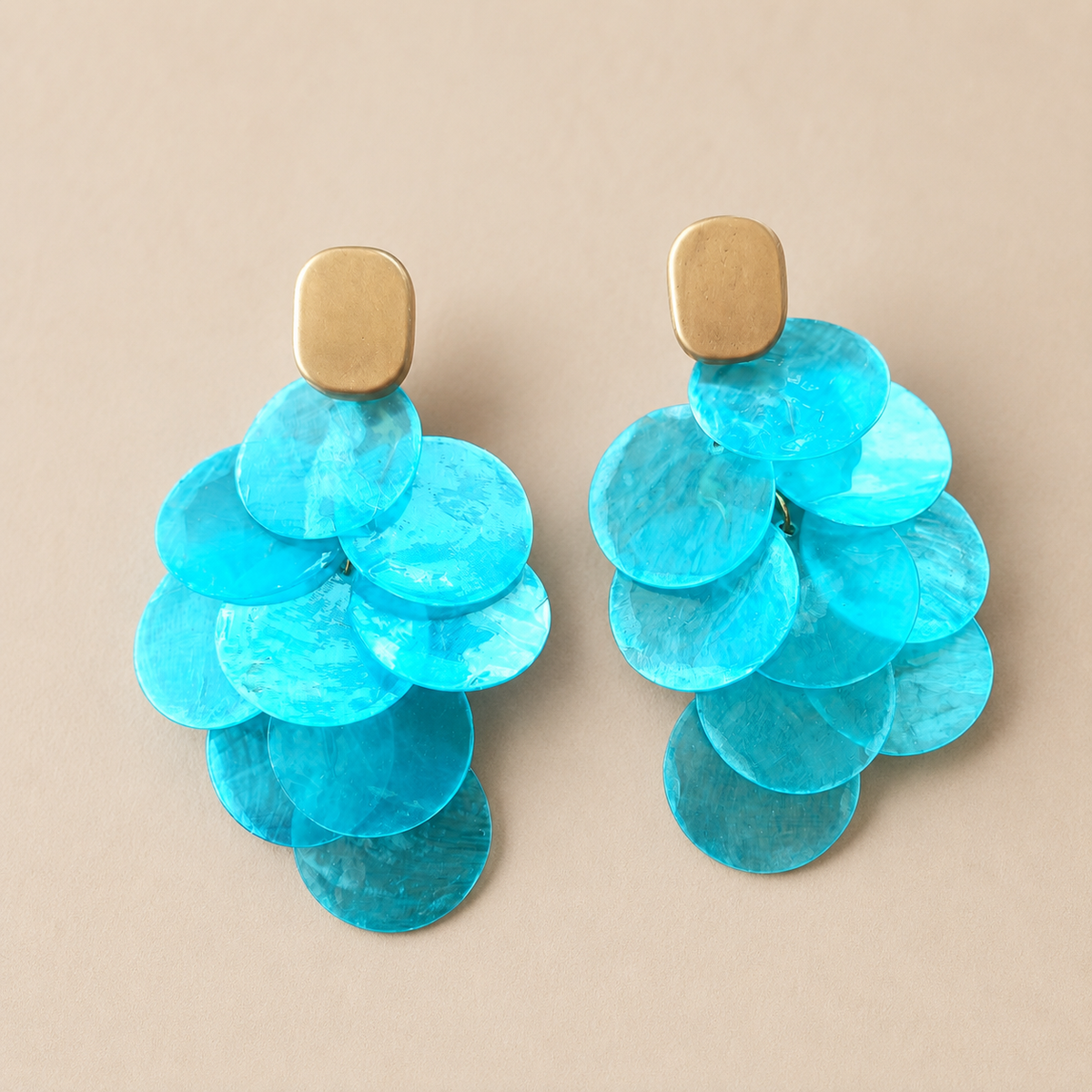 Ibiza Shell Statement Earrings