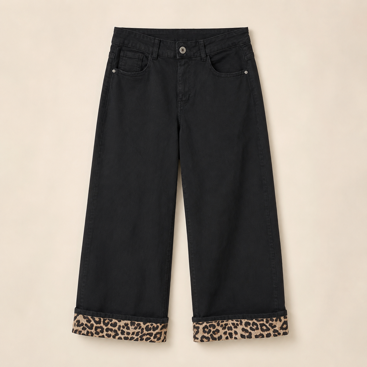 Luna Leopard Wide Leg Jeans