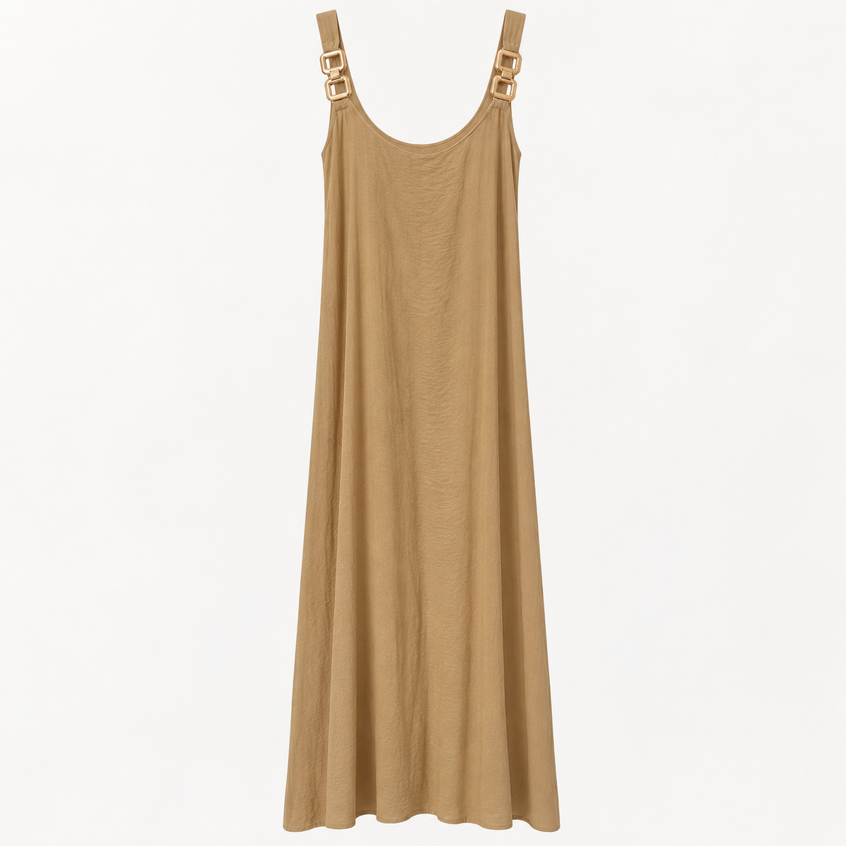 Mediterranean Buckle Maxi Dress