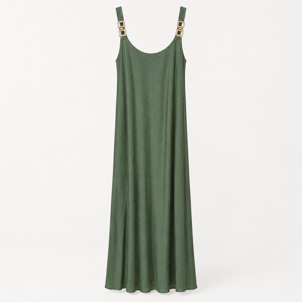 Mediterranean Buckle Maxi Dress