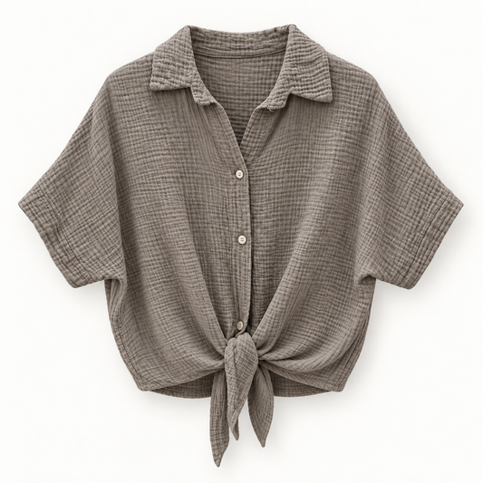 Mousseline Tie Blouse