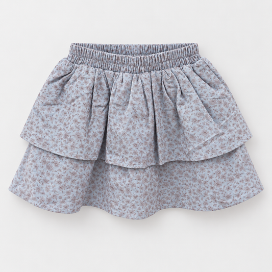 Newness Floral Ruffle Skirt