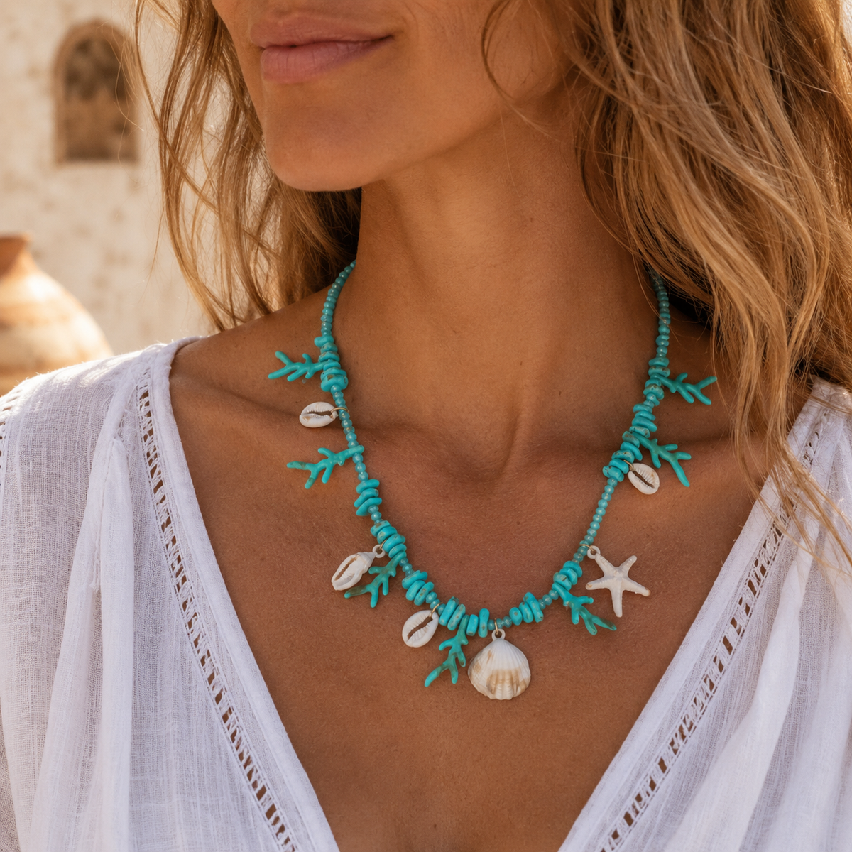 Ocean Charm Ketting – Turquoise