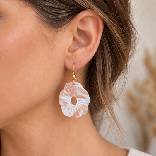 Oorbellen Rosa Shell