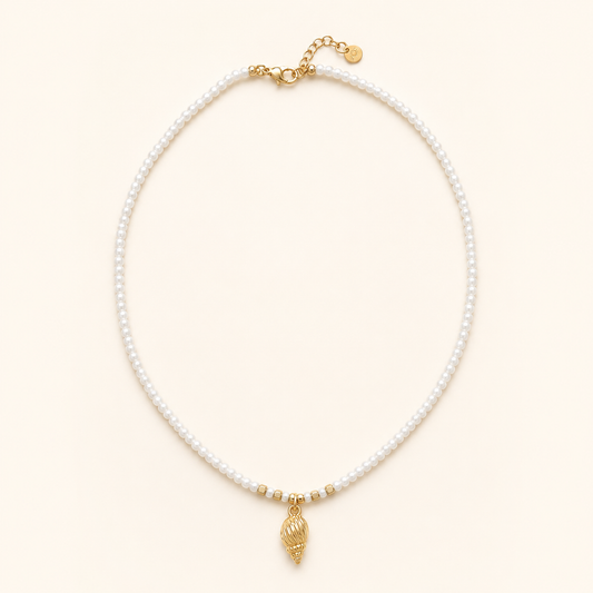 Pearl Shell Ketting – Gold
