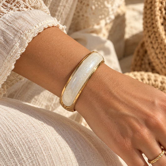 Pearl White Bangle