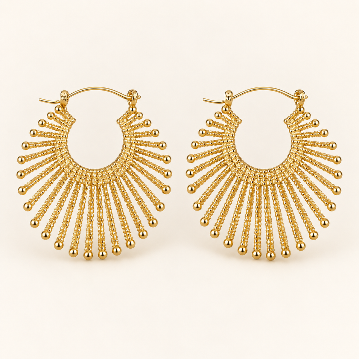 Ray of Gold Hoops