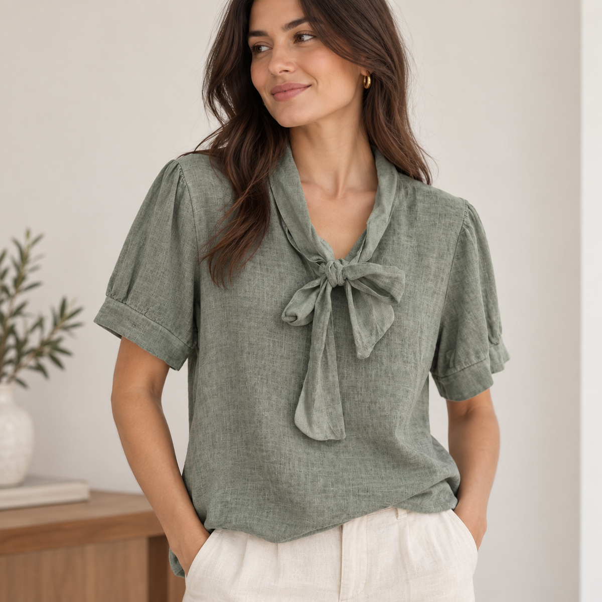 Riviera Bow Blouse