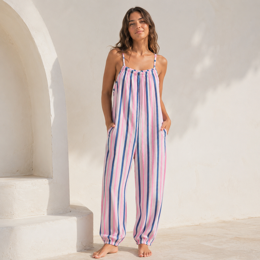 Riviera Stripe Jumpsuit