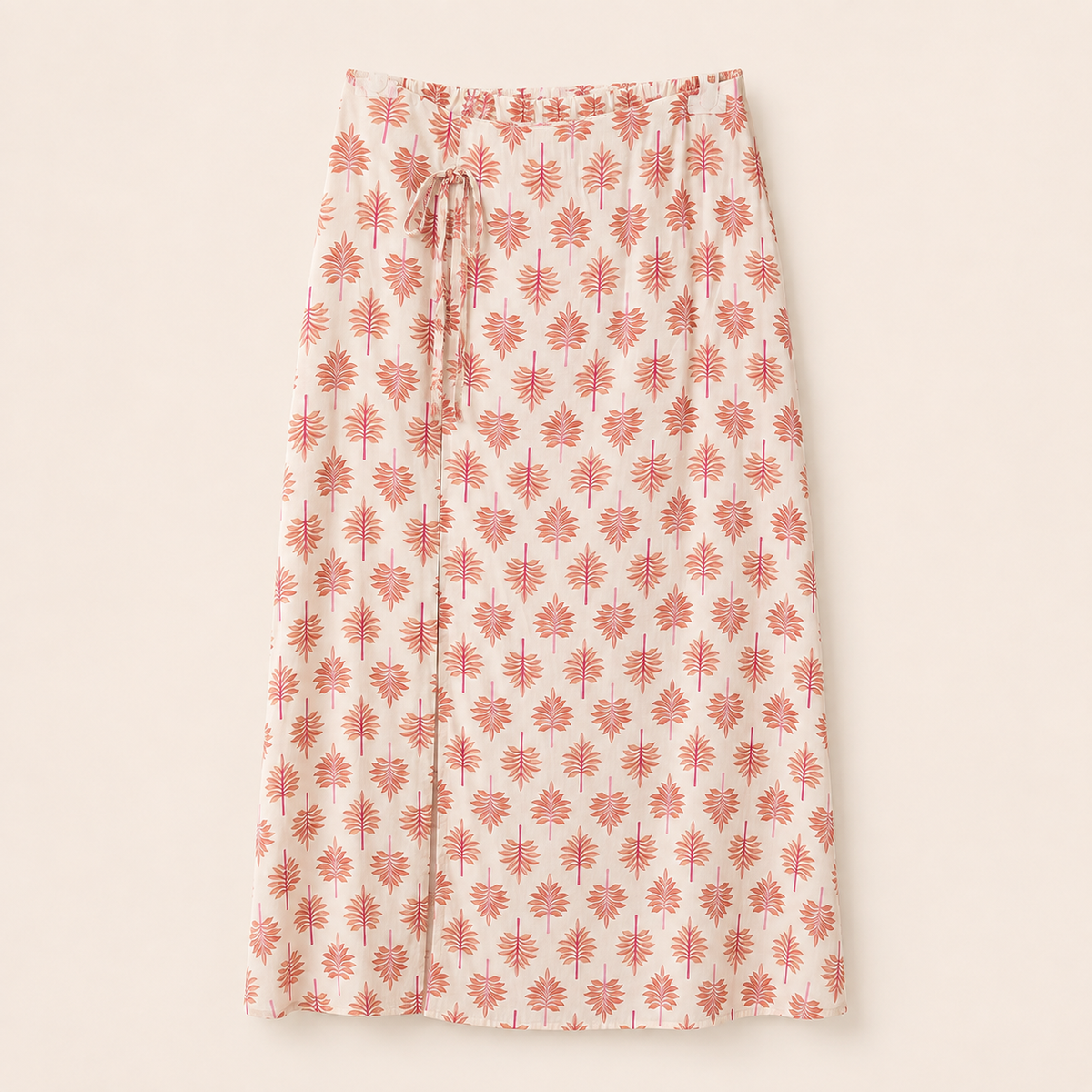 Rose Palm Midi Skirt