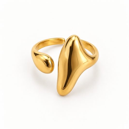 Sculptural Gold Ring
