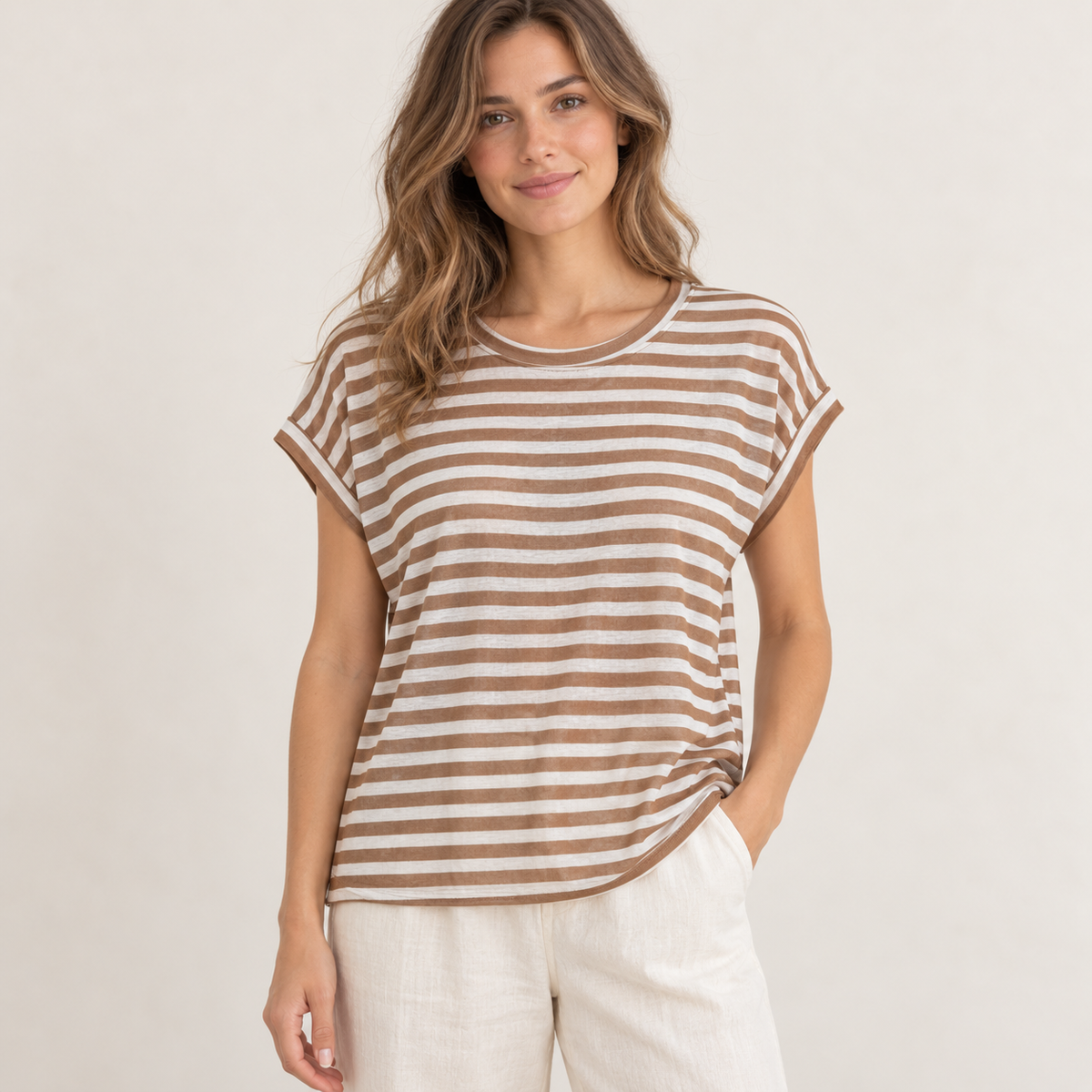 Sheer Stripe Tee