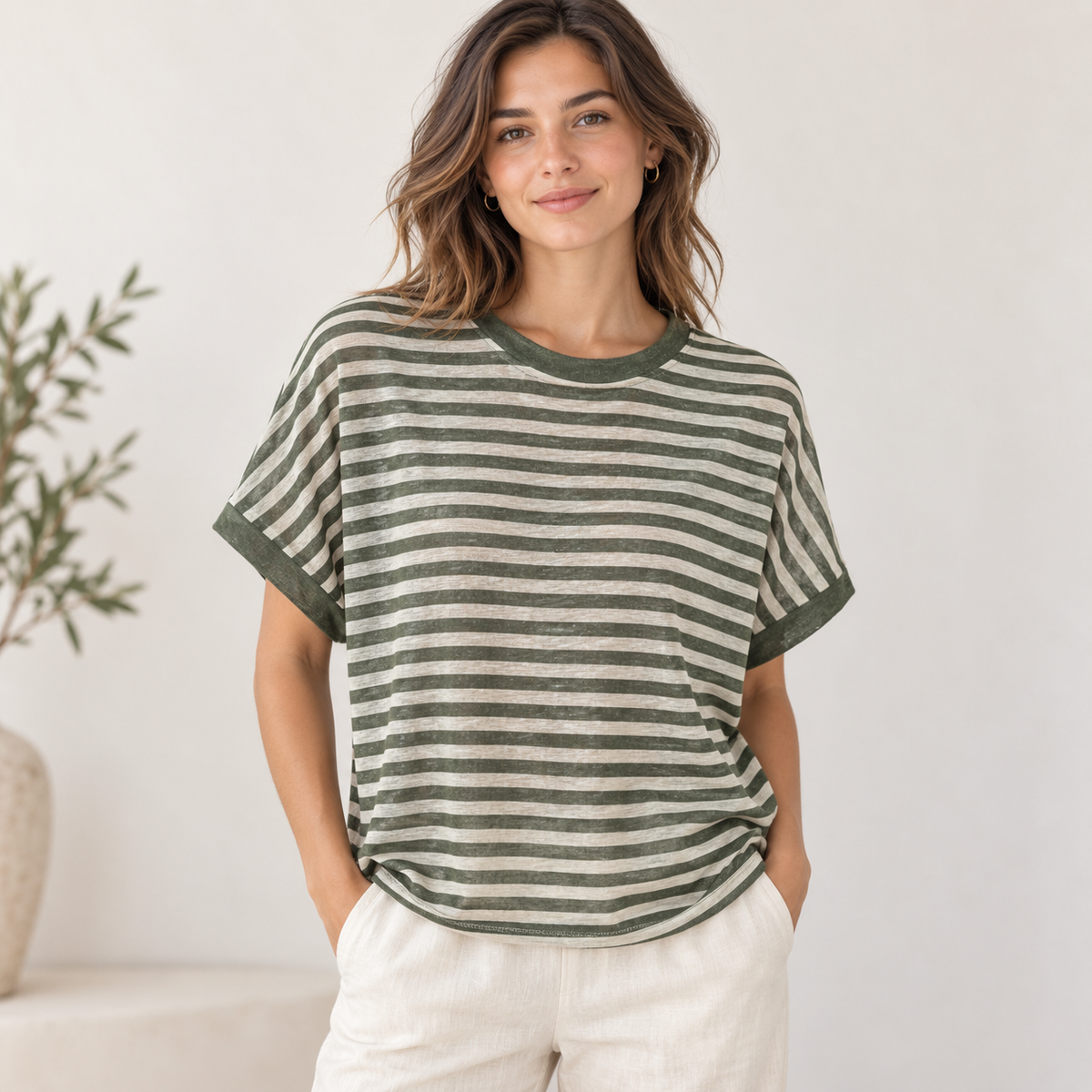 Sheer Stripe Tee