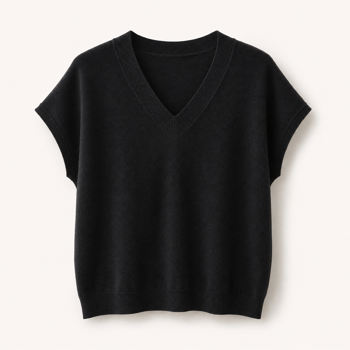 Soft V-Neck Knit Top