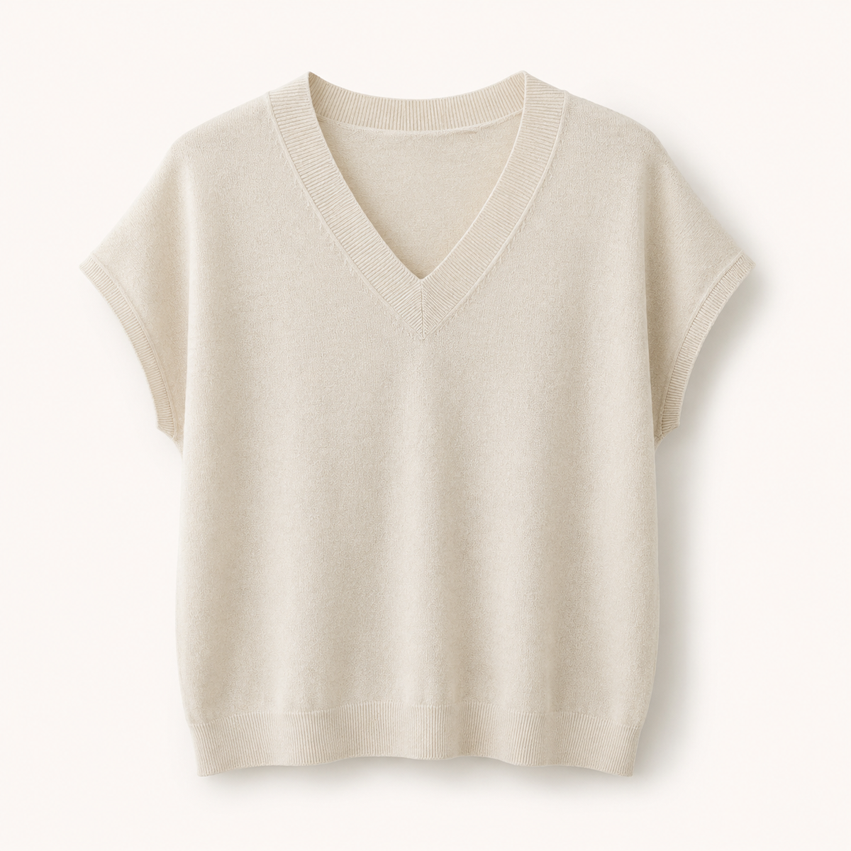 Soft V-Neck Knit Top